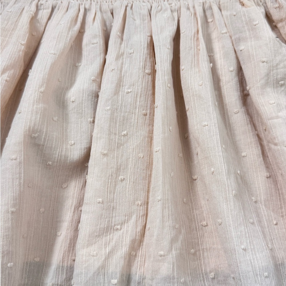 Lost + Wander Nude Mini Skirt NWT Size L Cotton Lined Chic - Picture 7 of 10